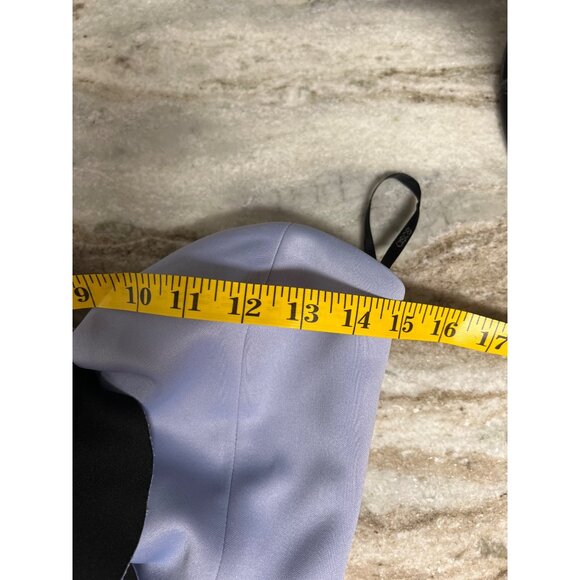 ASOS Strapless Scuba Knot Front Mini Skater Dress Size 4 Tie Front Cutouts - Picture 5 of 12